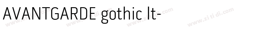 AVANTGARDE gothic lt字体转换